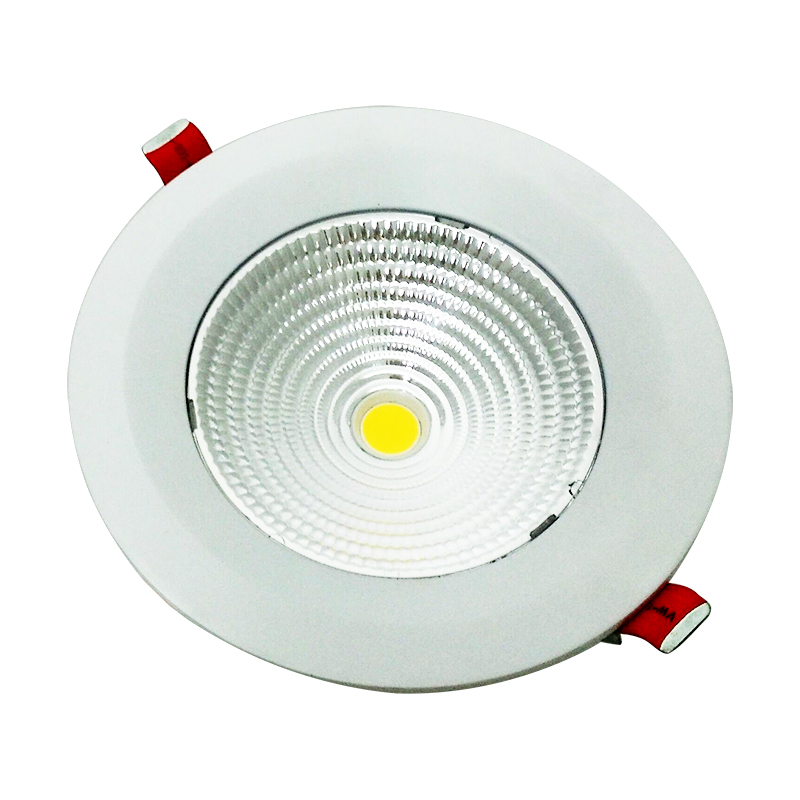 الصمام الأبيض COB LED راحة النازل عاكس أدى OEM أسفل الإضاءة في الأماكن المغلقة